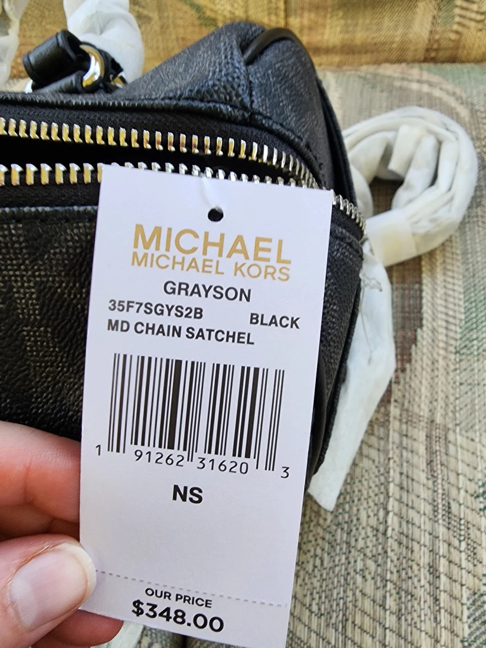Michael Kors Black Grayson Satchel Crossbody
